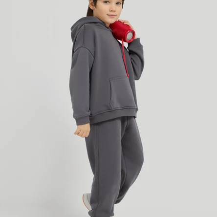 Костюм детский с микроначёсом, графит