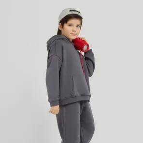 Костюм детский с микроначёсом, графит